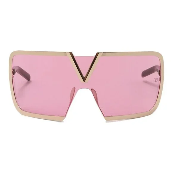 NWT VALENTINO V-ROMASK MASK PINK GOLD SUNGLASSES VALENTINO  display picture 2